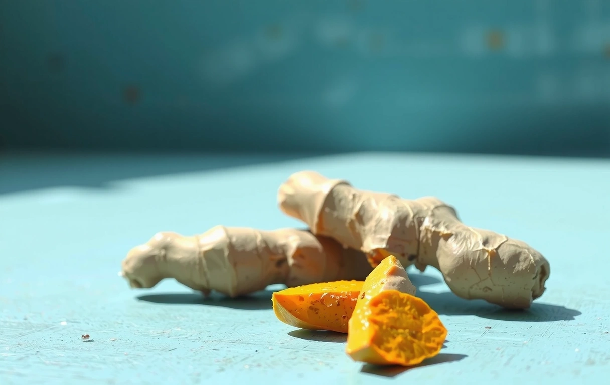 Kurkuma und Ingwer Nahaufnahme